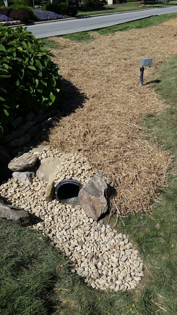 A layer of gravel ensures proper drainage and no clogs