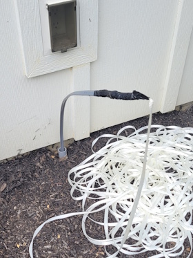 Installing yard drain
